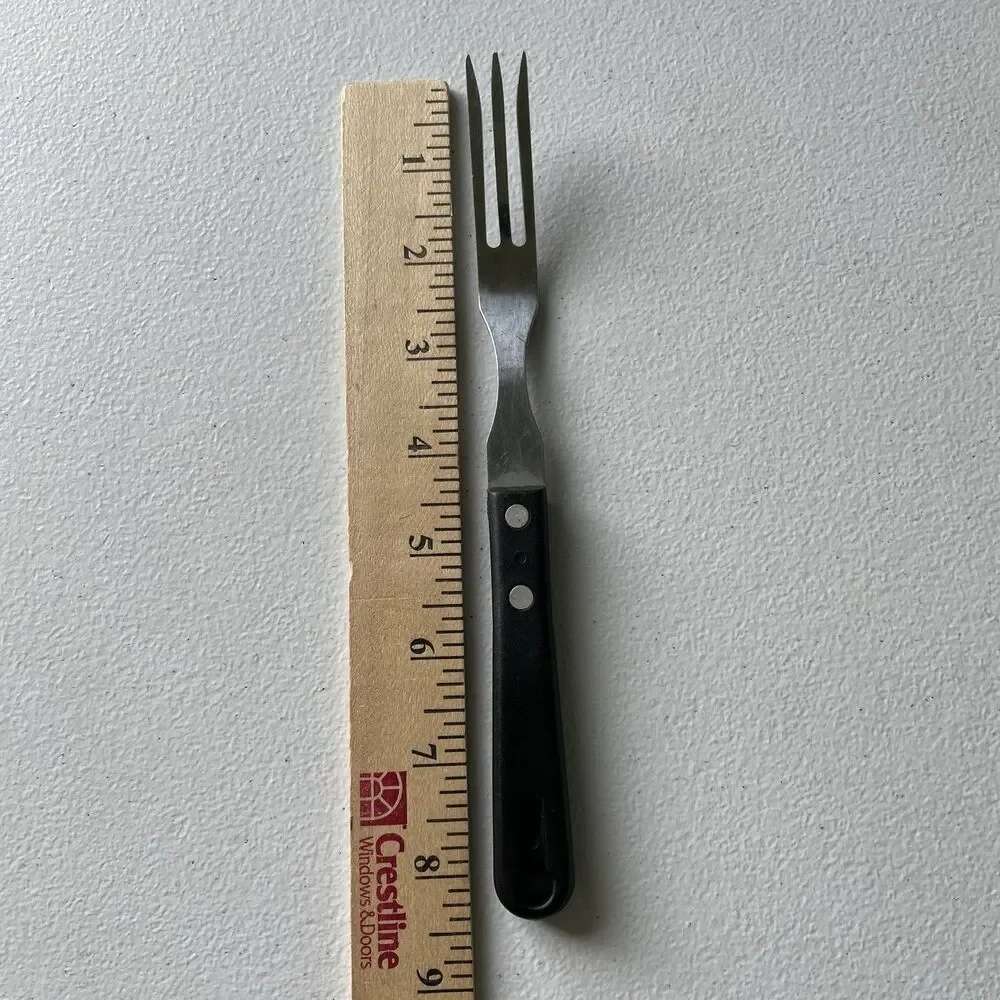 Good Cook Taiwan 3 Tine Granny Fork Stainless Steel Black Handle Kitchen Utensil